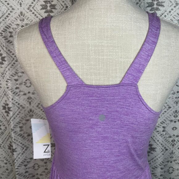 Z by Zella Girl Purple  Wide Leg Jumpsuit Active Lounge One Piece  Kids  10–12 - Picture 3 of 4